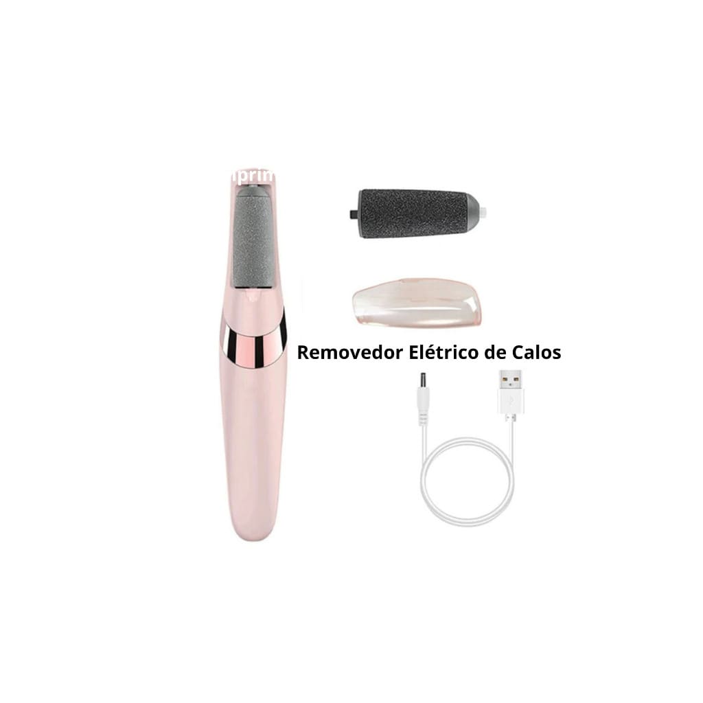 Removedor de Calos Elétrico Recarregável USB Lixa Elétrica Para Pés Pedicure Portátil Profissional